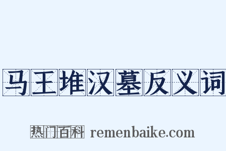 马王堆汉墓反义词是什么意思的图片